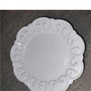 Discontinued  9.5-10 in Paola navone Portugal scrolled plate crate barrel